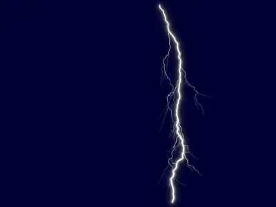 Realistic 3D Lightning CG-07 Low-poly 3D model