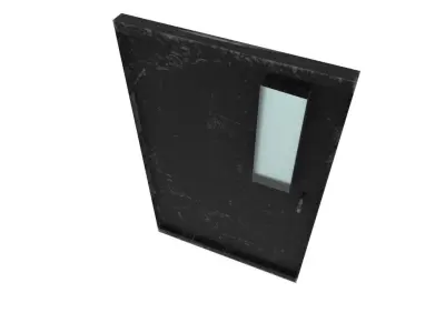 Metal door  Free low-poly 3D model