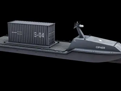  Cipher Saronic - Unmanned Robotic Autonomous Surface Vessel PBR 