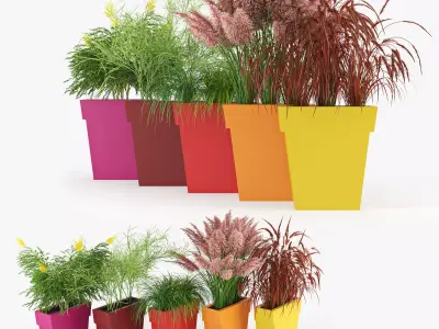 IL VASO OUTDOOR PLANTER color 3D model