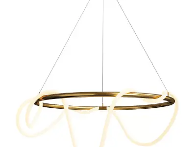  Knot Light luke chandelier Low-poly 3D model