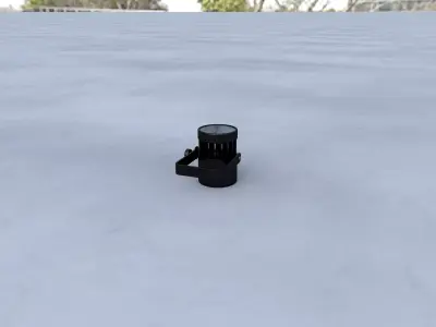 Swivel Mount UV Light Free 3D model