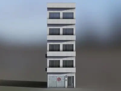 European Building 15 Low-poly 3D model