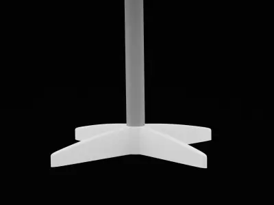 Square Table Low-poly 3D model