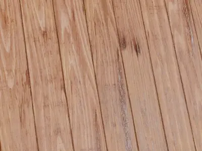 Polished Natural Wood Planks PBR Seamless Texture