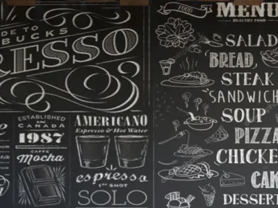 small coffee point with wood and light 3D model