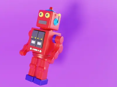 Toy Robot 3D model get