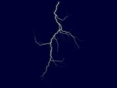 Realistic 3D Lightning CA-07 Low-poly 3D model