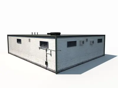 Modern Warehouse 190 Low-poly 3D model
