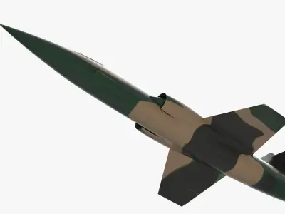  Flying Supersonic Recon Jet Camo Green Simplified 