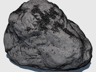 Elisabeth Moss Rock 3D model