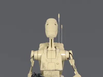 B1 Battle Droid Low-poly 3D model
