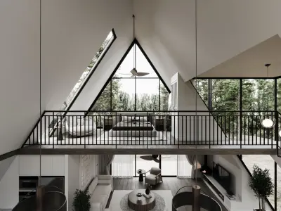 Triangle House by FGM 3D model