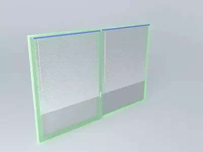 Window aluminum structure Free 3D model