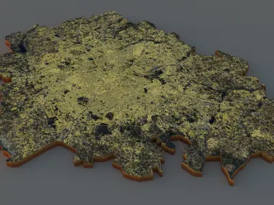 Bangalore Bengaluru in India 3D model