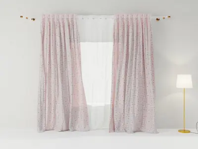 Curtains 03 collection 2 3D model
