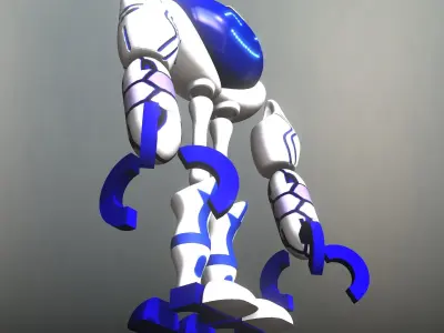 Smiley Robot  Low-poly 3D model