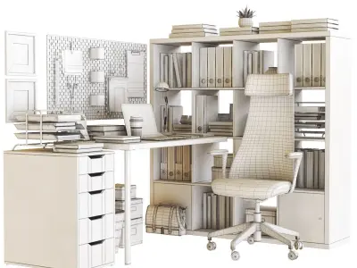Office workplace 38 3D model