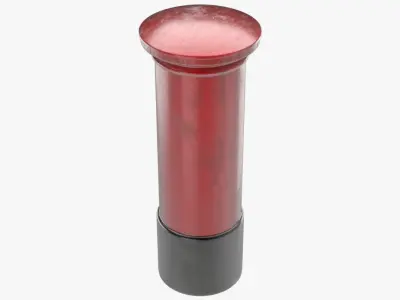 Post Box 1 Textured 3D model