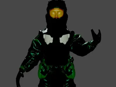 The Pilot halo Low-poly 3D model