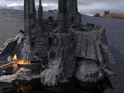 Empire Droid space Facility 1 3D model