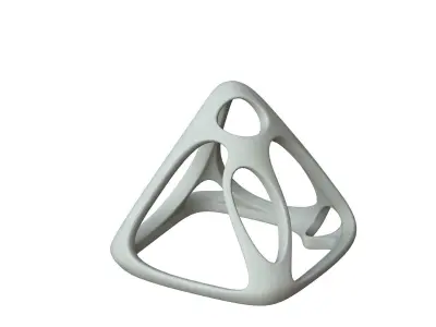 SciFi Cube Object No 58375 Low Poly Shape Low-poly 3D model