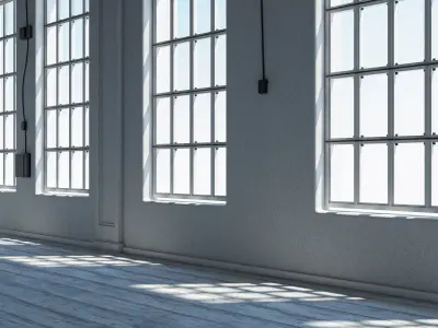 Loft interior Scene 3 3D model