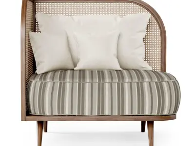 Corner restaurant lounge chair TV1  3D model