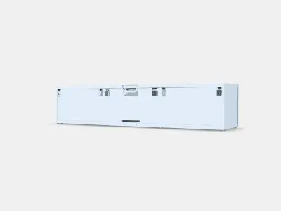 BESTA TV bench with doors 14 Low-poly 3D model