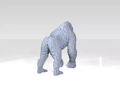 Gorilla Voxel 3D model