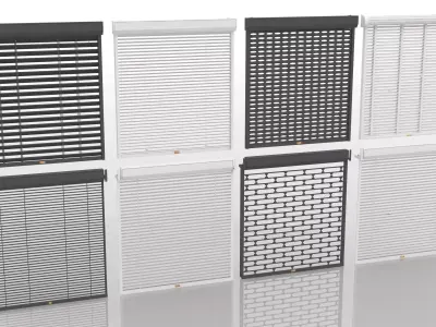 Metal Door Roller Shutter 3D model