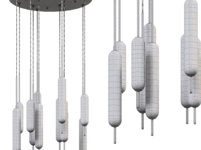 Cumberland Round Chandelier by lightology 3D model
