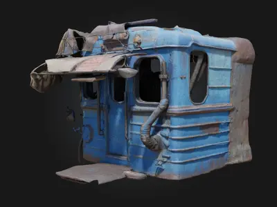 Desolate Refuge  Shelter in the Shadows 3D model