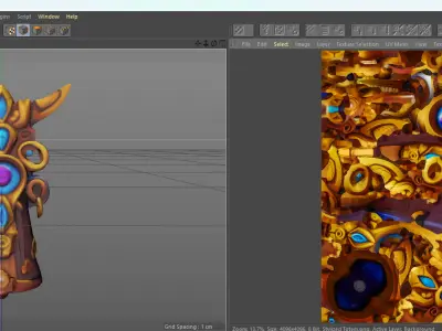 Stylized Totem - AI Low-poly 3D model buy