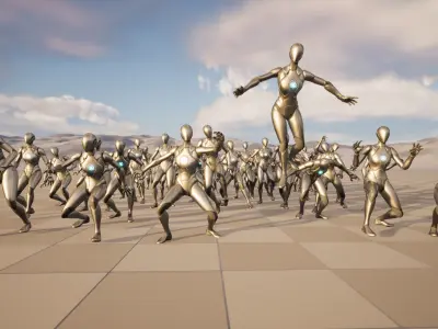 Horror Animations1 51 pcs UE5 3D model