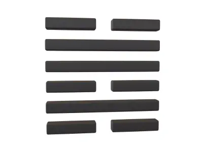 I Ching Hexagrams 47 kun v1 001 Low-poly 3D model