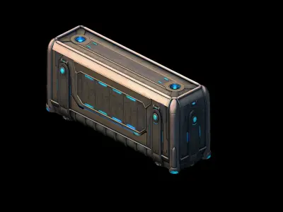 Different dimension - building - wall 03 3D model