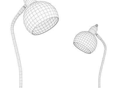 Color Optional Macaroon Style Desk Lamp Free 3D model