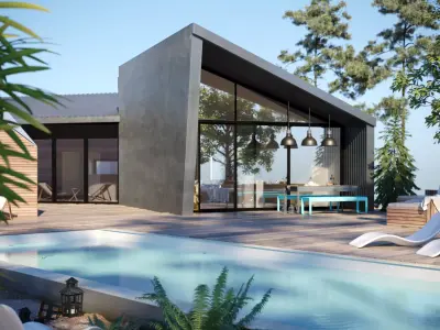 Beach Villa Pool 3D model
