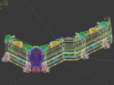 Intact - wall 02 3D model