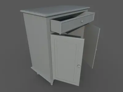 house room cabinet with 2 texture sets Low-poly 3D model