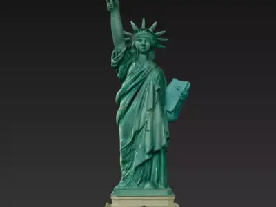 Statue of Liberty Miniature Desk Ornament 3D Printable Model 3D print model