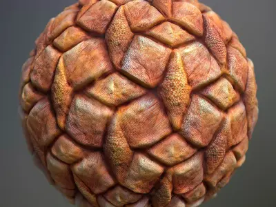 Material Skin Alien 13 Seamless PBR Texture Texture