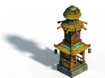 Game Underwater - Liuli Island - Lighthouse 04 3D model
