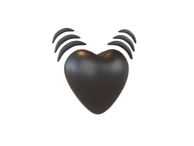 Beating Heart v1 009 Low-poly 3D model