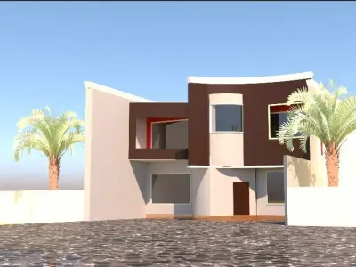 exterior house architectural building  3D model