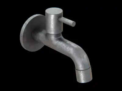 Disk Tap old Low-poly 3D model