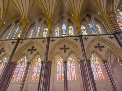 Gothic Nave Stained Glass Middle - ONLY  Low-poly 3D model