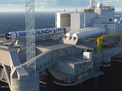  Floating Launch Platform Odyssey Rigged 