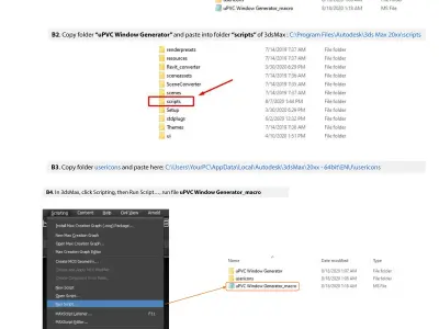 uPVC Window Generator v2 with 16 style 3D model